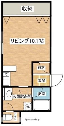 コーポラス伊藤(ワンルーム/2階)の間取り写真