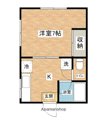 樹ハイム(1K/1階)の間取り写真