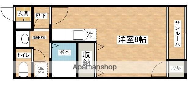 RICHOAK拾番館(ワンルーム/1階)の間取り写真