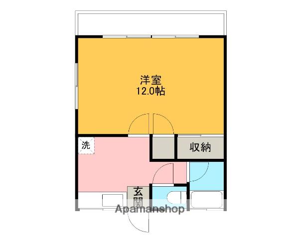 コーポ一番堰(1K/2階)の間取り写真