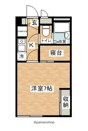 TUTUMI(1K/1階)の間取り写真