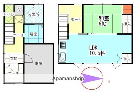 佐藤事務所 2F(1LDK/2階)の間取り写真