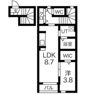 URBAN COURT松島(1LDK/2階)の間取り写真