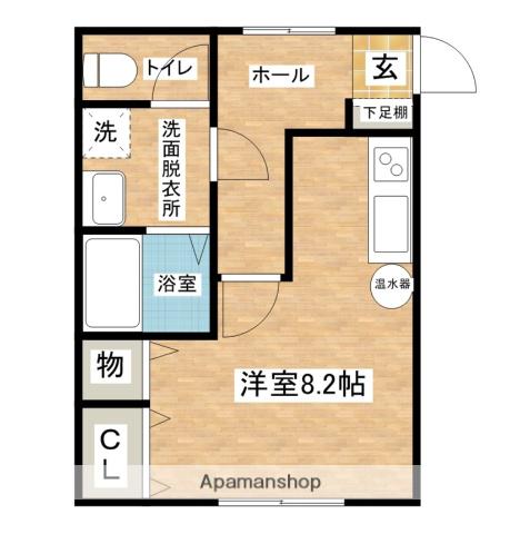 ラ シフォン(ワンルーム/2階)の間取り写真