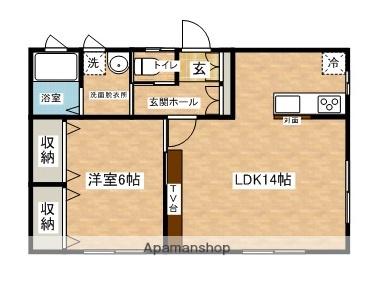 奥羽本線 横手駅 徒歩23分 1階建 築50年(1LDK)の間取り写真