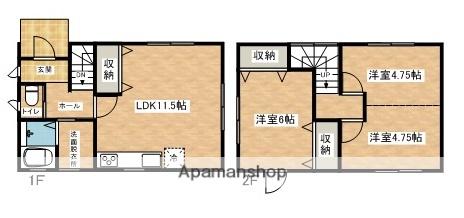 奥羽本線 十文字駅 徒歩7分 2階建 築12年(3LDK)の間取り写真