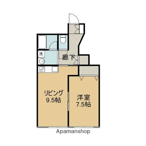 スターヒルズ(1LDK/1階)の間取り写真