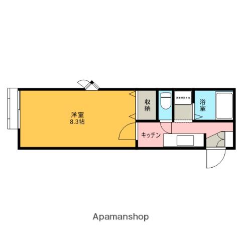 フェアステージ碇(1K/2階)の間取り写真