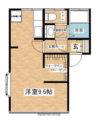 ファミールKATOH(ワンルーム/2階)の間取り写真