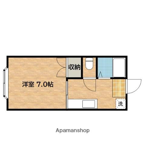 AVENUE・F5(1K/2階)の間取り写真