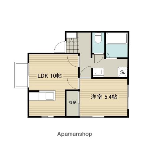 イーストロードNF(1LDK/2階)の間取り写真