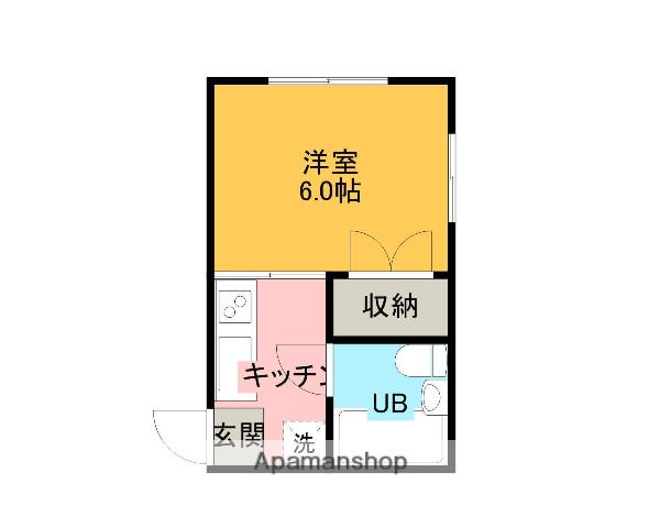 コーポフロール(1K/2階)の間取り写真