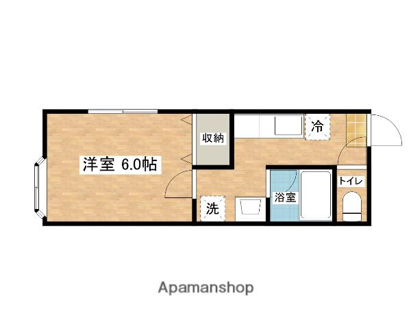 ロイヤル 健(1K/1階)の間取り写真