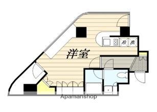 FLAT AKITA(ワンルーム/13階)の間取り写真