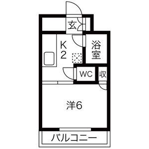 OMレジデンス塩釜駅前(1K/5階)の間取り写真