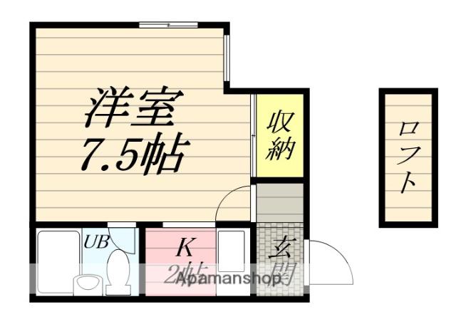 マ・メゾンKAWAI(ワンルーム/1階)の間取り写真