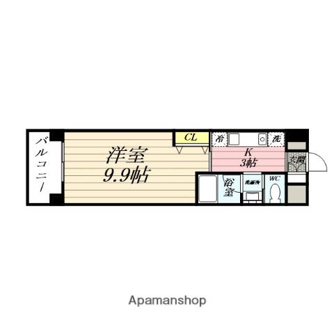 E-環境秋田ビル(1K/4階)の間取り写真