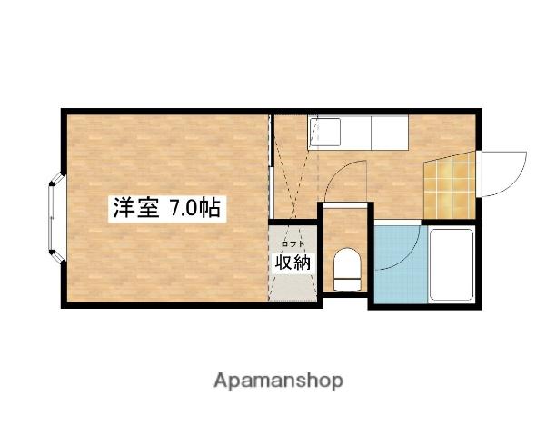 システムハイツフォレスト(1K/2階)の間取り写真