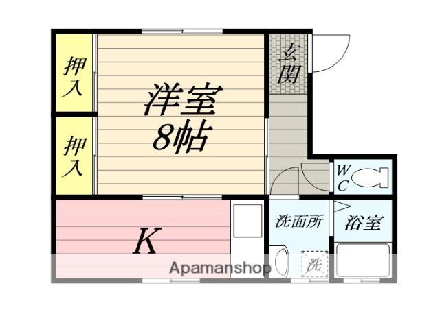 サンライフ旭川(ワンルーム/1階)の間取り写真