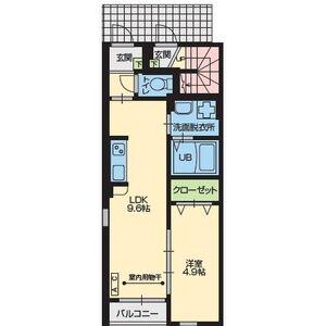 FORMOSA(1LDK/1階)の間取り写真