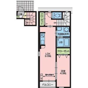FORMOSA(1LDK/2階)の間取り写真