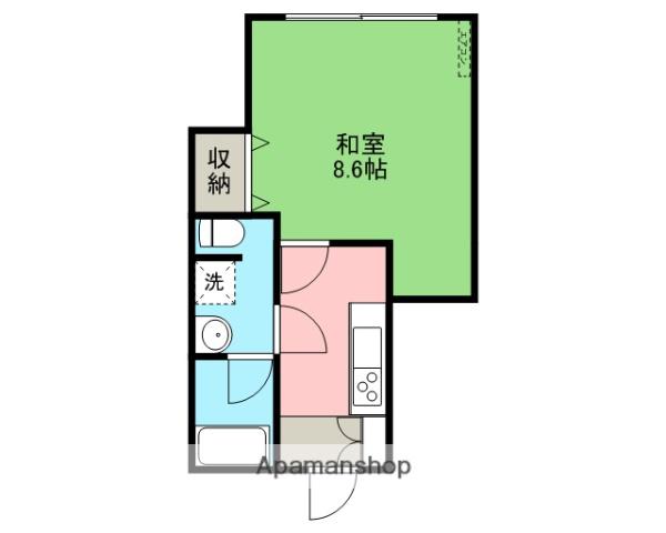 コーポヒカリⅡ(1K/2階)の間取り写真