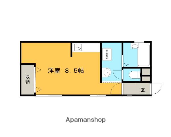 シャトーアイタコ景林(ワンルーム/2階)の間取り写真