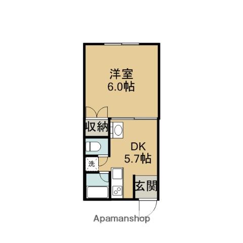 コーポ佐藤(1K/1階)の間取り写真