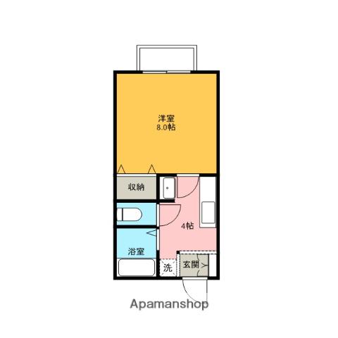 パークアベニューC(1K/1階)の間取り写真