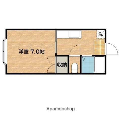 AVENUE・F5(1K/2階)の間取り写真