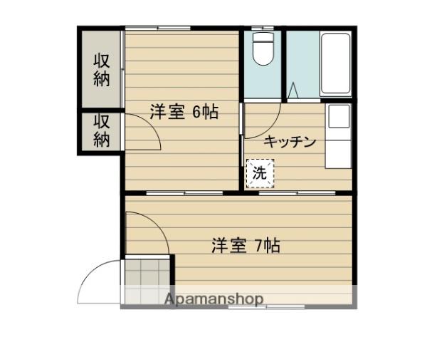 タウニィNA(2K/1階)の間取り写真
