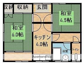 カーシャ・ササキ(2K/1階)の間取り写真