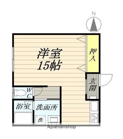 鈴光第三テナントビル(ワンルーム/2階)の間取り写真