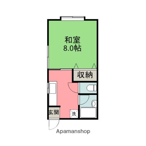 コーポヒカリ(1K/2階)の間取り写真