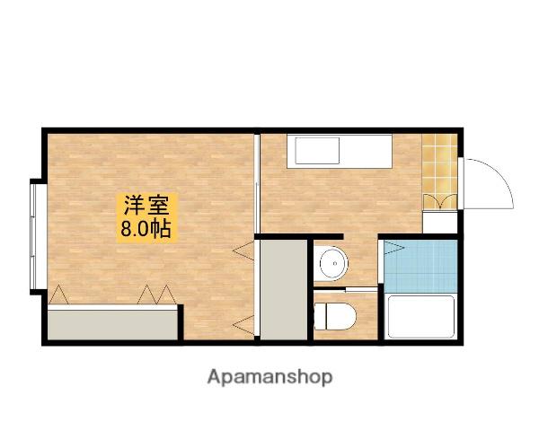アーバンティ卸町(1K/1階)の間取り写真