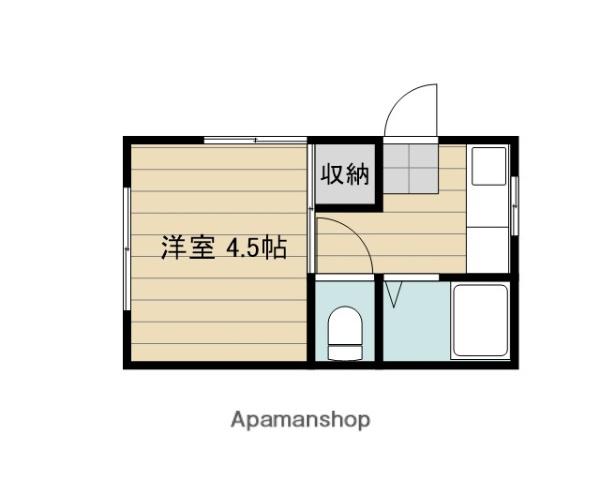ヴィレッタⅠ(1K/1階)の間取り写真