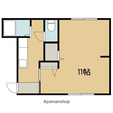 フォーブルY(1K/1階)の間取り写真