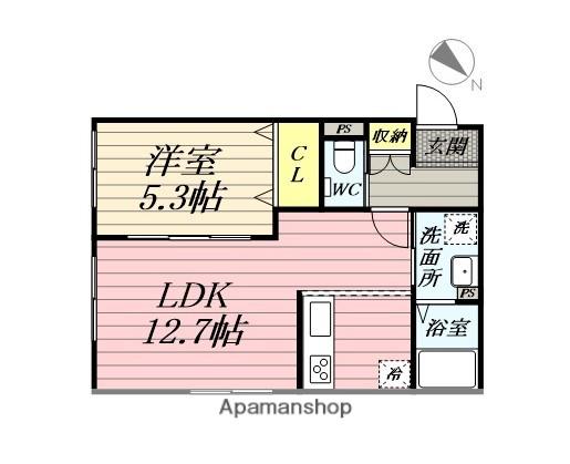 セレーノ泉(1LDK/2階)の間取り写真