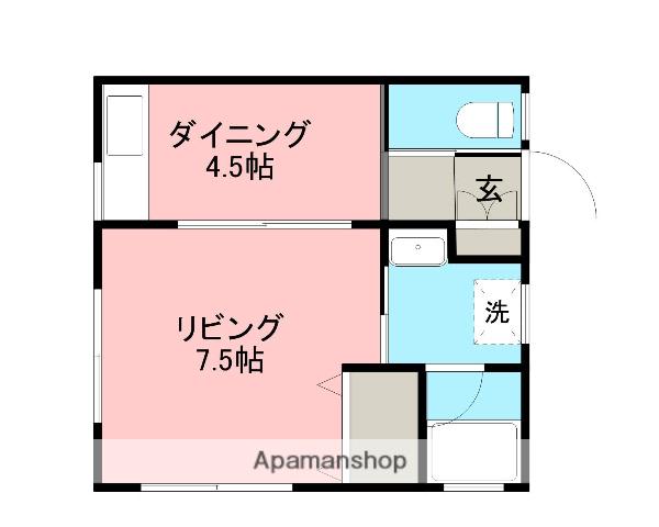 サンライフ光沼(1DK/1階)の間取り写真