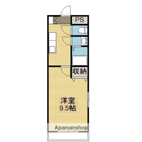 グリーンヒルズ山王(1K/1階)の間取り写真
