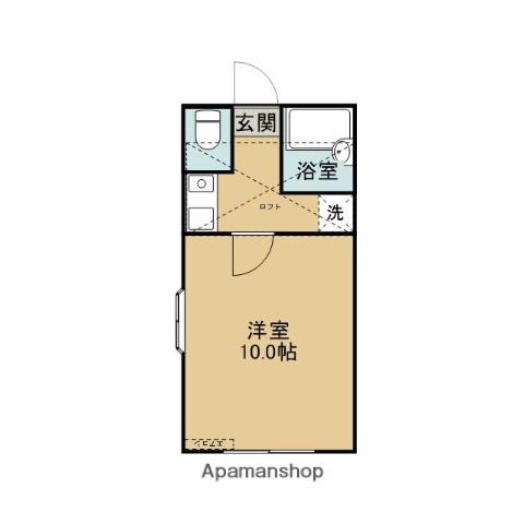 パインコート(1K/1階)の間取り写真