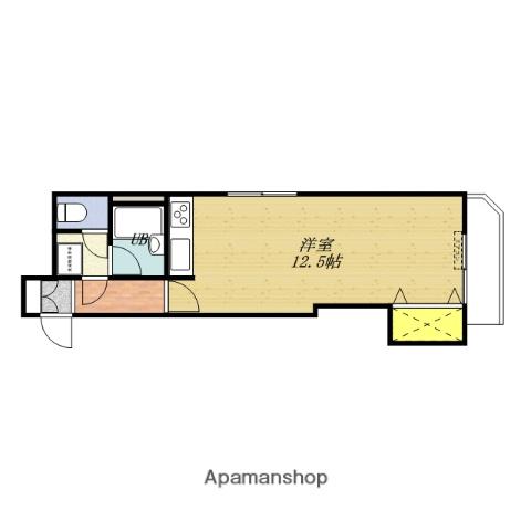 朝日プラザ欅通(ワンルーム/2階)の間取り写真