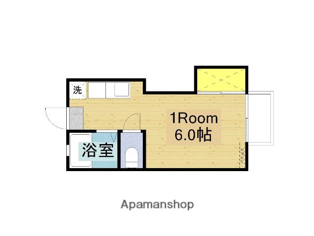 コーポK1(ワンルーム/1階)の間取り写真