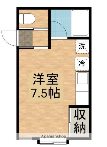 シーサイドハイツ(ワンルーム/1階)の間取り写真