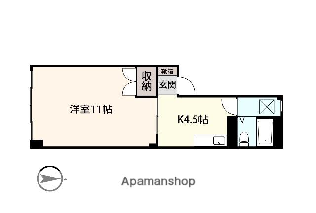 アシスト第11秋田マンション(1K/2階)の間取り写真