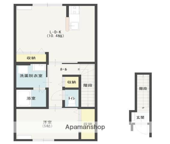 AMA ST(1LDK/2階)の間取り写真