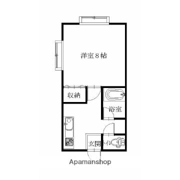 レジデンスこだま(1K/2階)の間取り写真