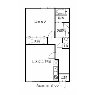 インマイライフ(1LDK/1階)の間取り写真