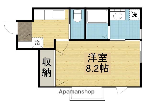 シェモア広面(1K/2階)の間取り写真