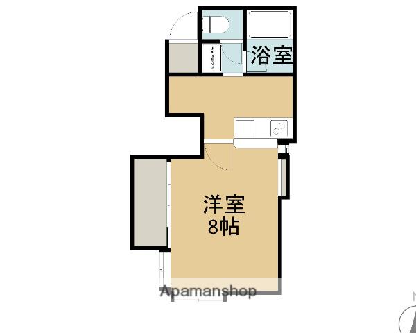 シェモア川崎(1K/1階)の間取り写真